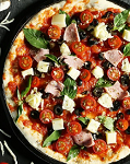 Chicken with Tomatoes Pizza